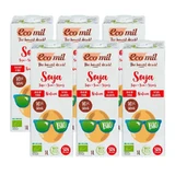 Ecomil Biologische Soja Plantaardige Dranken, Verpakt 6 x 1 liter