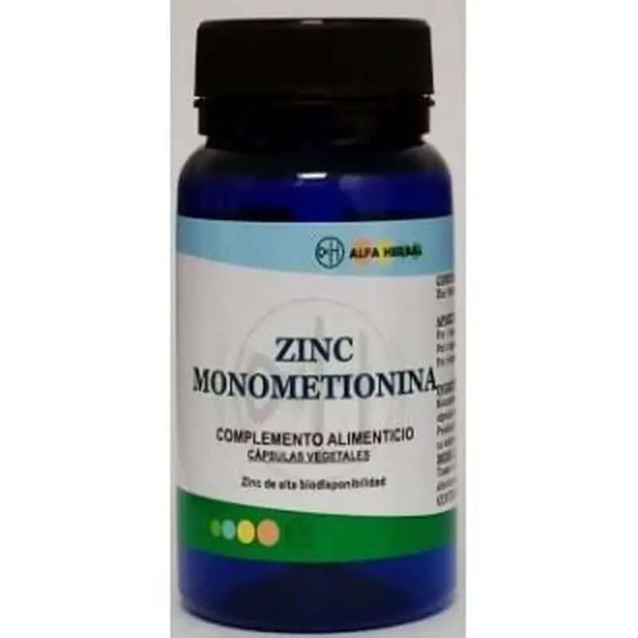 Alpha Herbal Zinc Monomethionine 100 Capsules