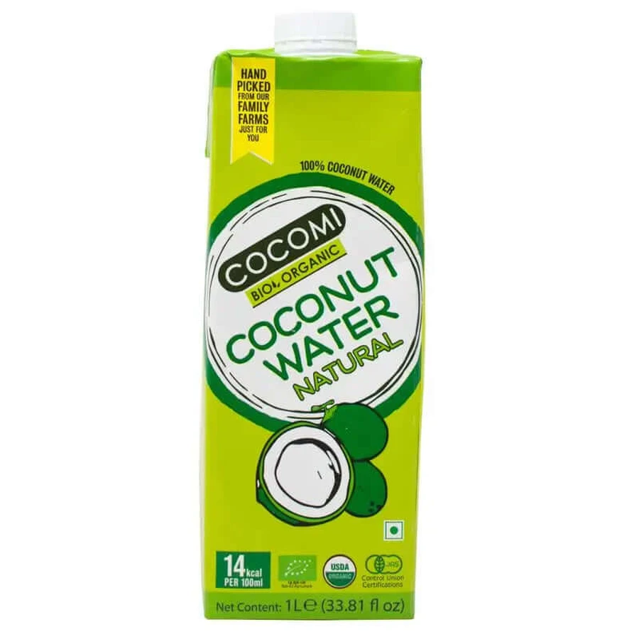 Cocomi Natürliches Kokosnusswasser Bio , 1 Liter