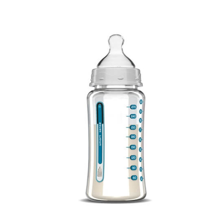 Comprar Biberón con anillo anticólicos e indicador de temperatura óptima, 270 ml, Dentistar Biberón con anillo anticólicos e indicador de temperatura óptima, 270 ml, Dentistar