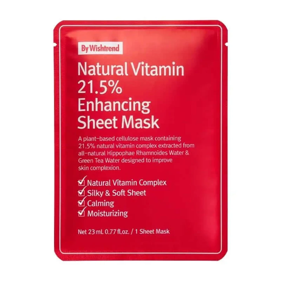 By Wishtrend Natürliche Vitamin 21.5% verbessernde Blattmaske , 23 ml