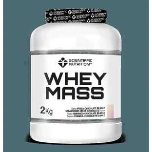 Scientiffic Nutrition Whey Mass Aardbei Witte Chocolade, 2000 gram
