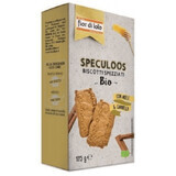 Organic biscuits with honey and cinnamon Speculos, 125g, Fior di Loto