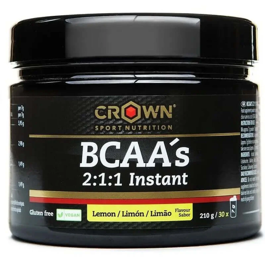 Crown Sport Nutrition Bcaas Instant Lemon , 210 g (30 portions)
