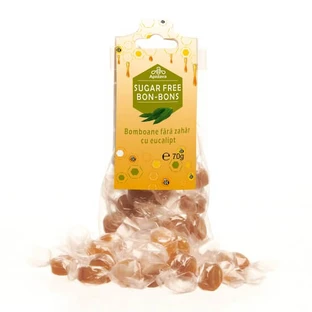 Caramelo sin azúcar con sabor a eucalipto, 70 g, Apidava