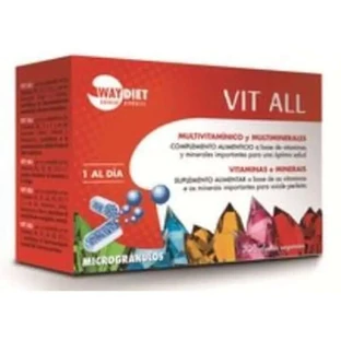 Waydiet Natuurproducten Vit Alles Multivit & Multimin 30Caps. Microkorrels