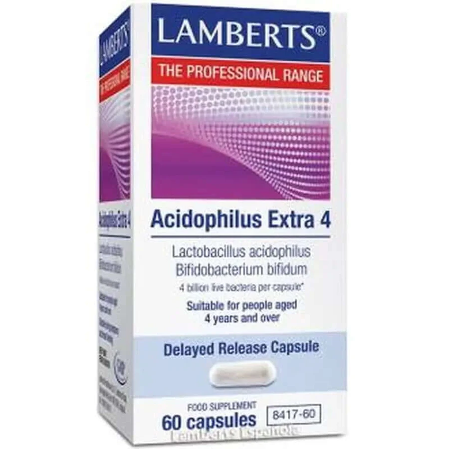 Lamberts Acidofilus Extra 4 S/Milch 60 Kapseln (Tiefkühlung)