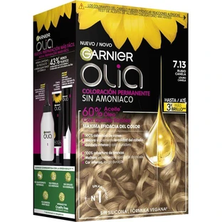 Garnier Olia Dauerhafte Färbung Ohne Ammoniak, Angenehmer Geruch Mit Natürlichen Blumenölen - Zimtblond 7.13