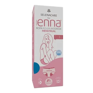 Enna Braga Menstrual Teens Hipster - Flujo Medio, 152 Cm, Azul