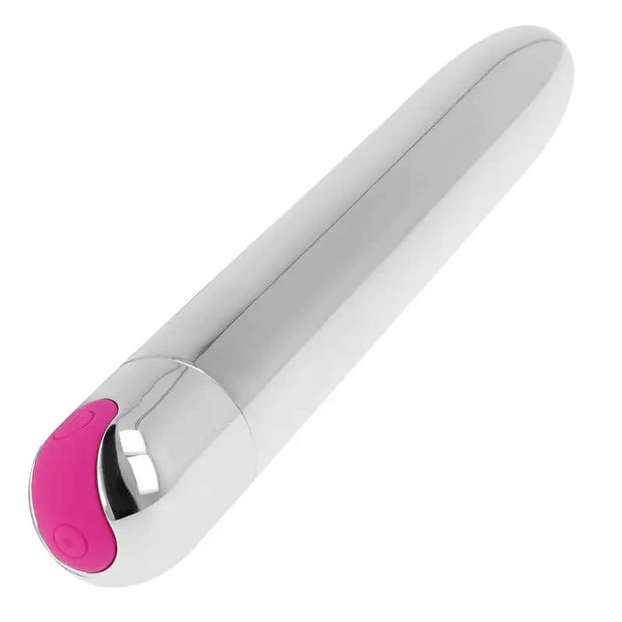 Ohmama Oplaadbare Zilveren Vibrators 10 standen 18.5 cm