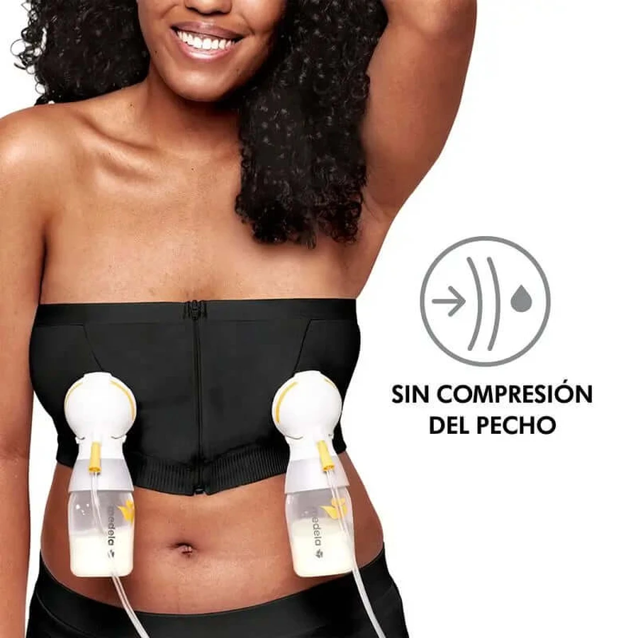 Medela Top Hands Free Zwart L, 1 st.