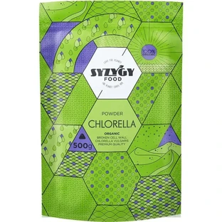 Syzygy Nahrungsergänzungsmittel Chlorella-Pulver Bio-zertifiziert , 500 g