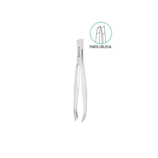 Disna Verchromte abgewinkelte Pinzette 7,4 cm, Stück 1