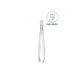 Disna Chrome-plated angled tweezers 7,4 Cm., units 1