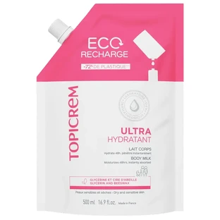 Topicrem Uh Recharge Lait corporel ultra-hydratant, 500 ml