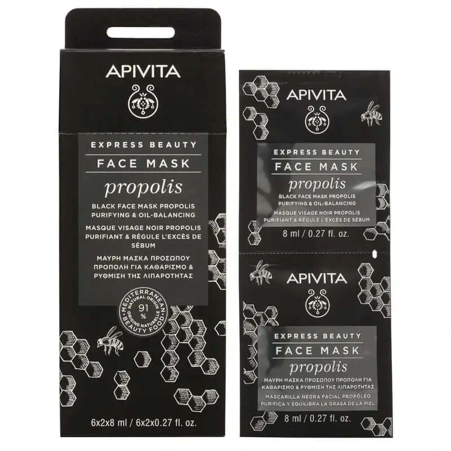 APIVITA Express Beauty Masker voor de vette jonge huid met Propolis