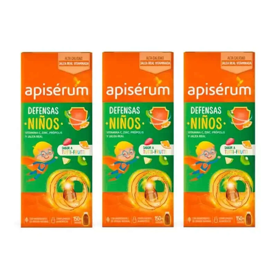 ApiSérum Triplo Defensas Niños – Jalea Real 3 x 150ml