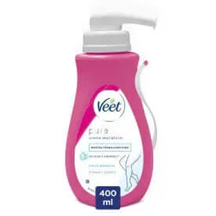 Veet Minimal Depilatory Cream Sensitive Skin with dispenser, 400 ml
