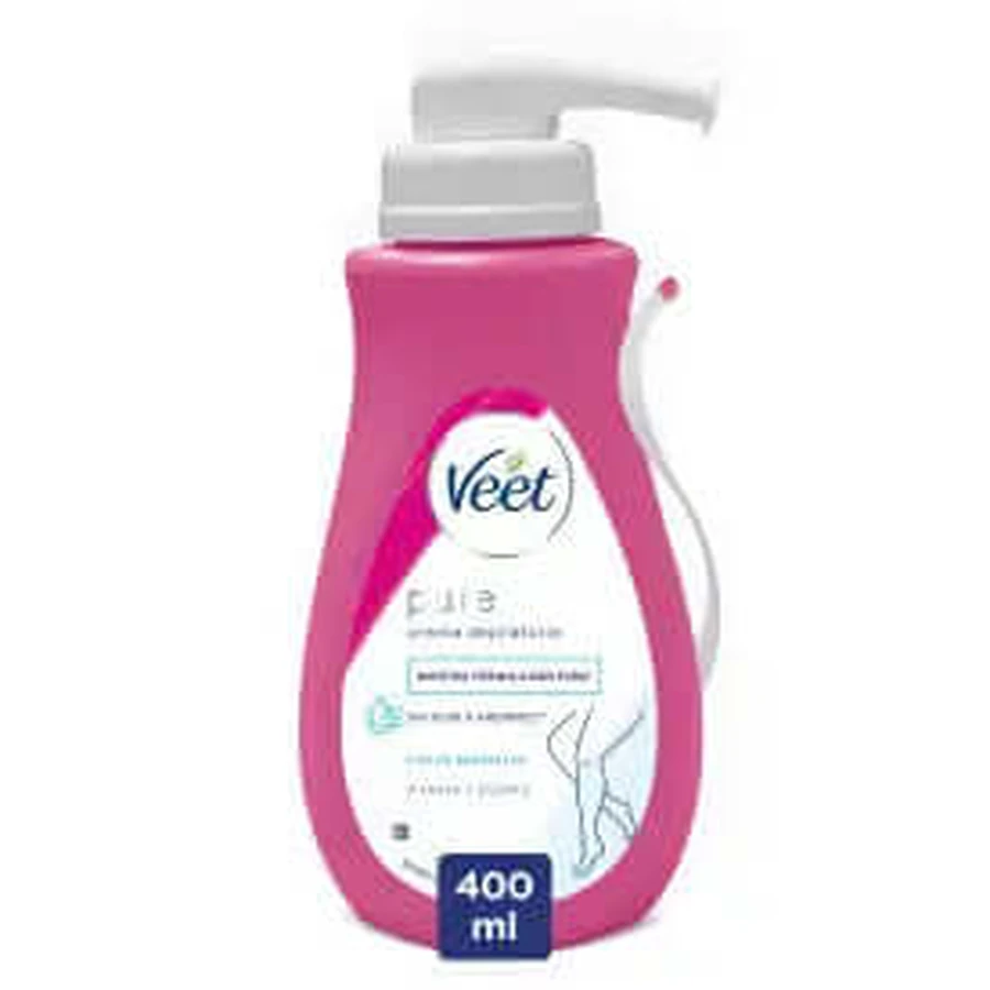 Veet Minimal Depilatory Cream Sensitive Skin with dispenser, 400 ml