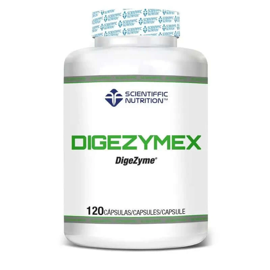 Scientiffic Nutrition Digezymex, Enzymes digestives pour améliorer la digestion et réduire l'acidité, 120 unités