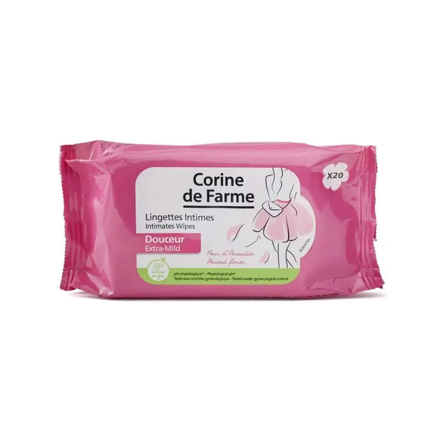 Corine De Farme Zachte Doekjes Intieme Hygiëne Volwassenen , 20 stuks