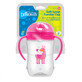 Canita cu cioc moale si maner Roz, +9 luni, 270 ml, Dr Brown`s