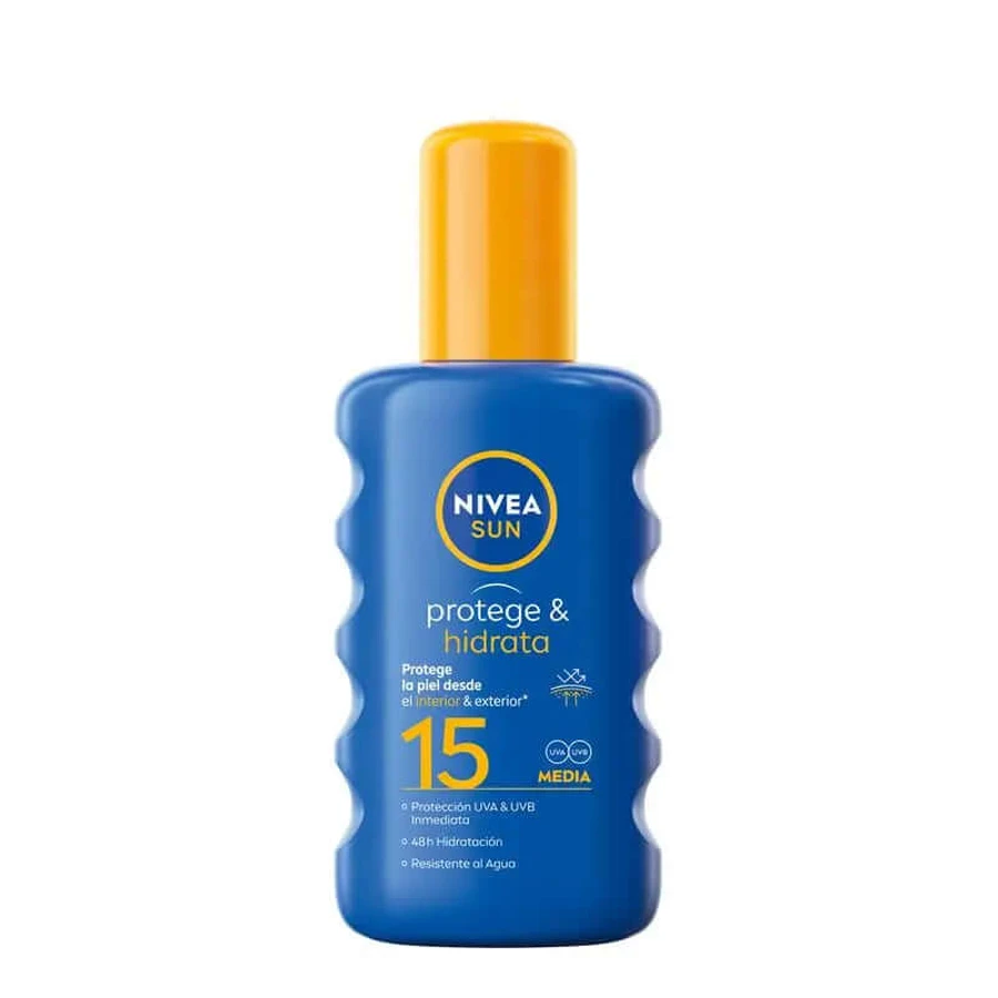 NIVEA Sun SPF15 Protect & Hydrate vochtinbrengende zonnespray, 200 ml