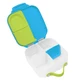 Mini fiambrera compartimentada, 1 l, Azul + Verde, BBOX