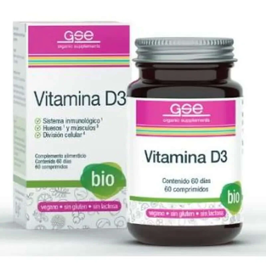 Gse Vitamine D3 60 Bio Vegan Tabletten