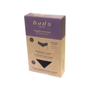 Bads Menstruationshöschen Schwarz mit Nähten Größe XS