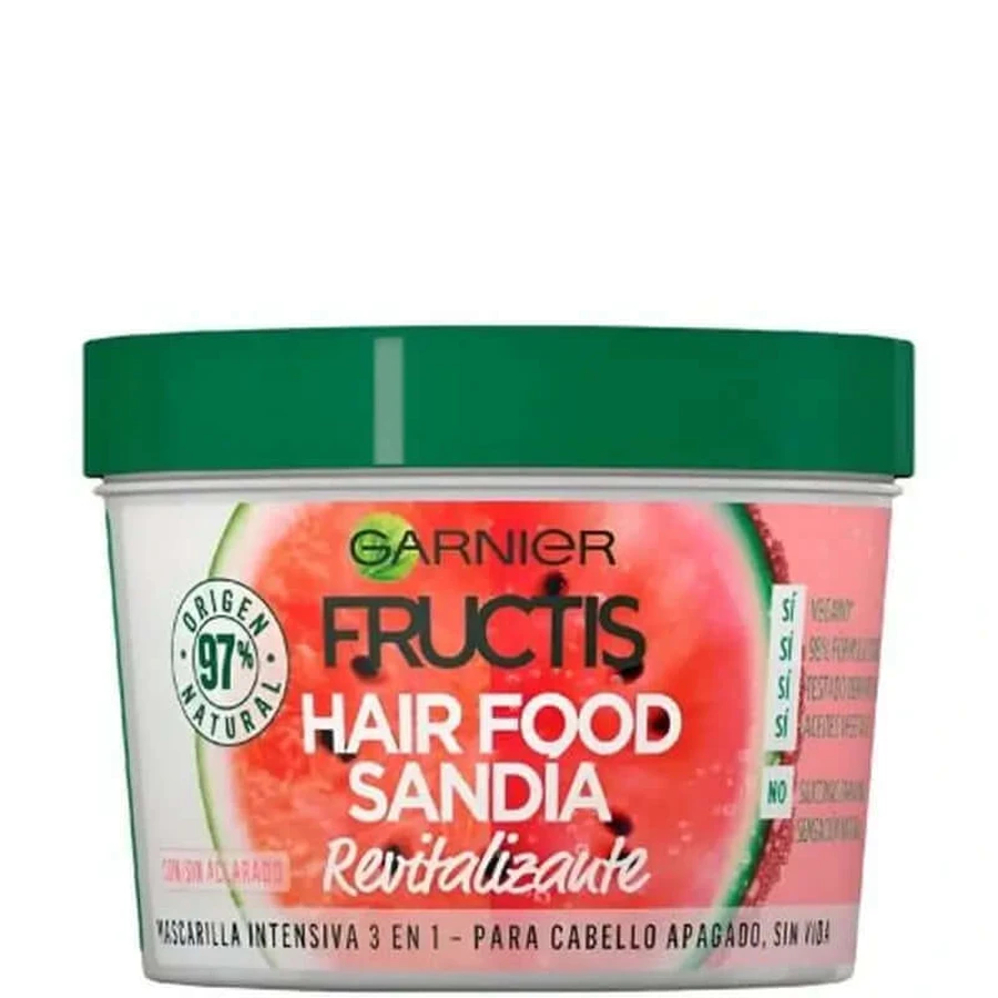 GarnierFructis Hair Food Watermeloen 3-In-1 revitaliserend masker voor dof, futloos haar 400 ml