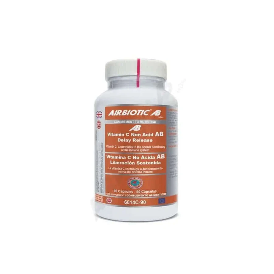 Airbiotic Vitamina C Non Acid cu eliberare susținută , 90 capsule