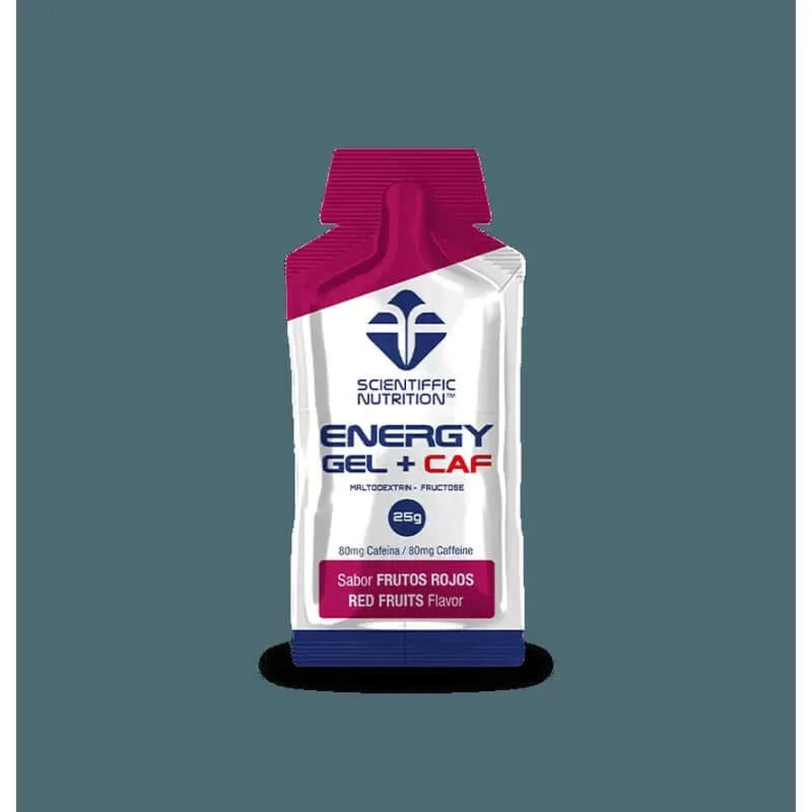 Scientiffic Nutrition Gel Energy +Caf Red Fruits , 25 grams