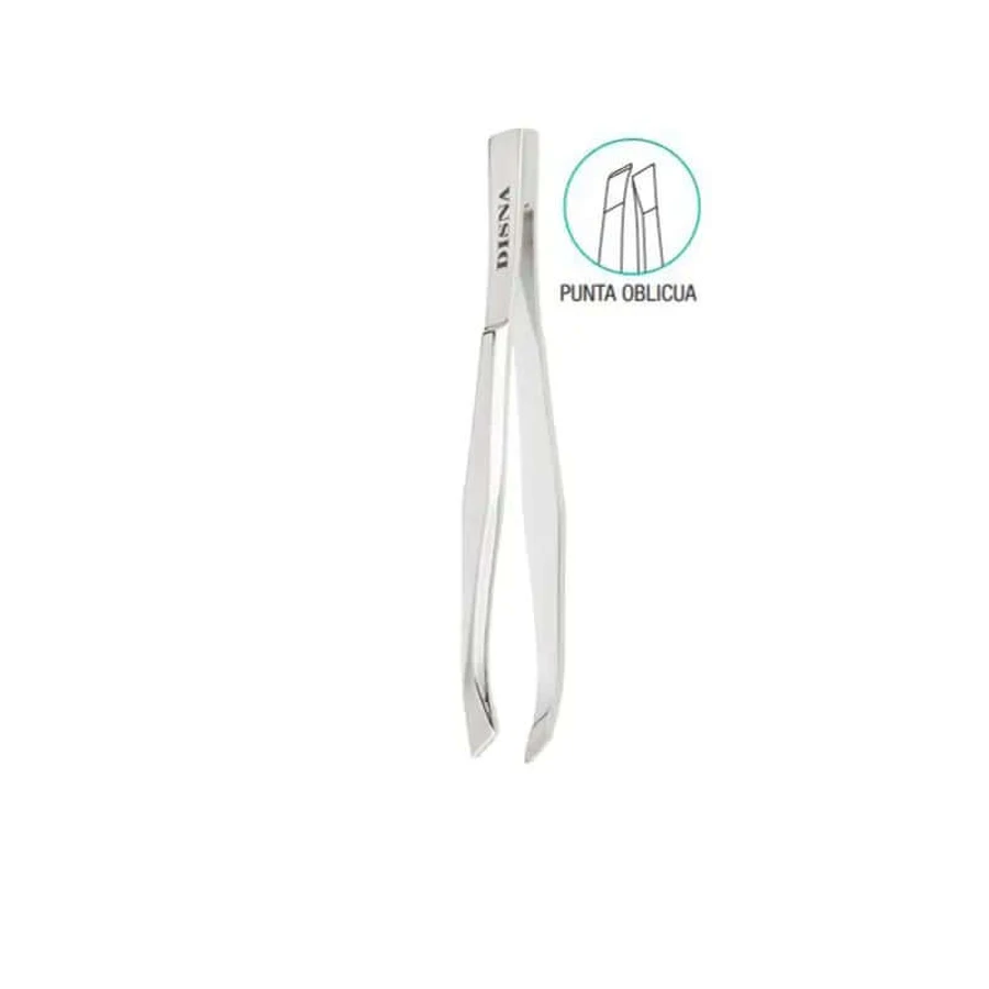 Disna Verchromte abgewinkelte Pinzette 8,5 Cm., Stück 1