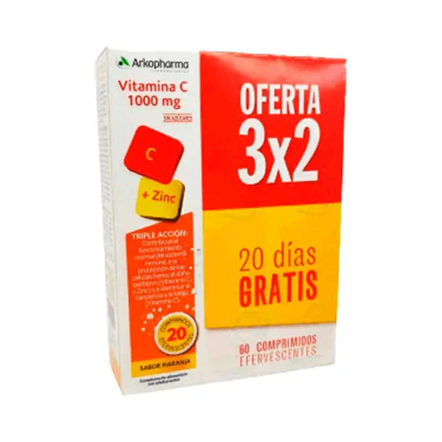 Arkopharma Arkovital Vitamin C 1000 mg, 3X60 tablets
