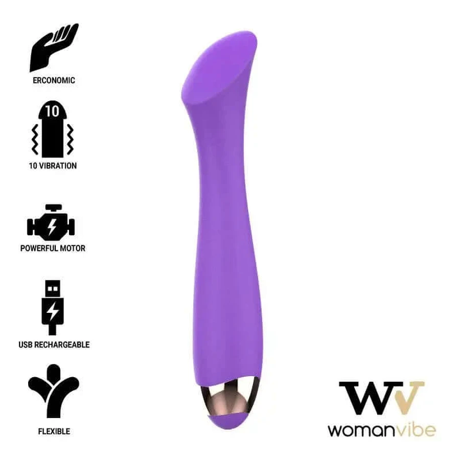 Womanvibe Mandy Rechargeable Silicone Vibrator Point "K&quot
