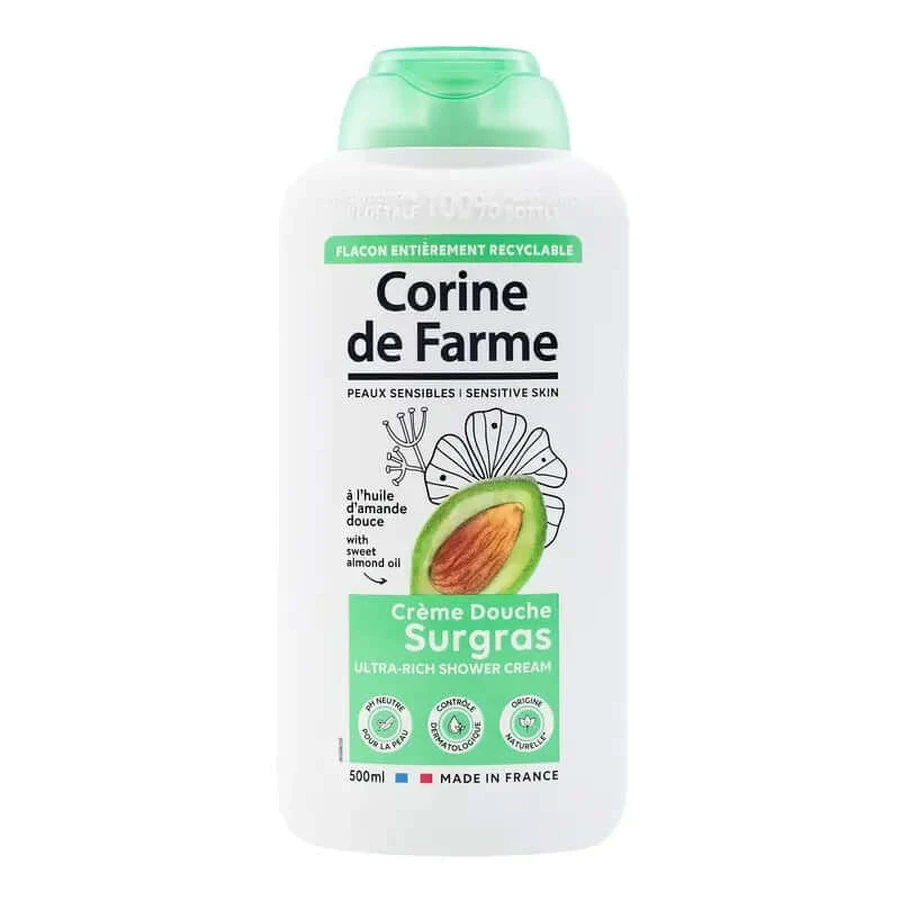 Corine De Farme Gel douche à l'extrait de noix de coco, 500 ml