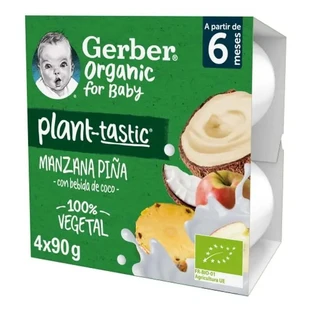 GERBER Bio-Pflanzentastisch Apfel-Ananas