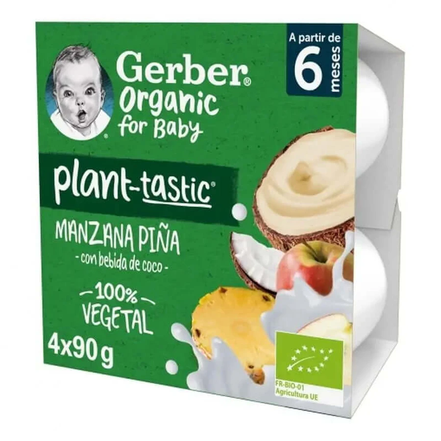 GERBER Bio-Pflanzentastisch Apfel-Ananas
