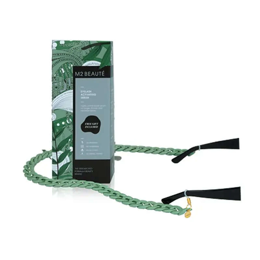 M2 Beaute Eyelash Activating Serum Eyewear Chain Geschenkset
