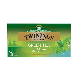 Green tea with mint flavour, 25 sachets, Twinings