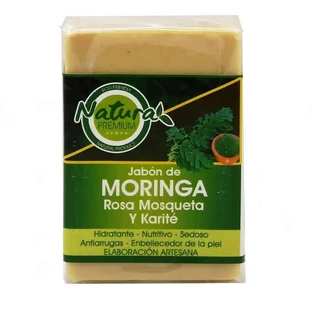 Natura Premium Zeep Moringa, Rozenbottel en Sheaboter , 100 gr