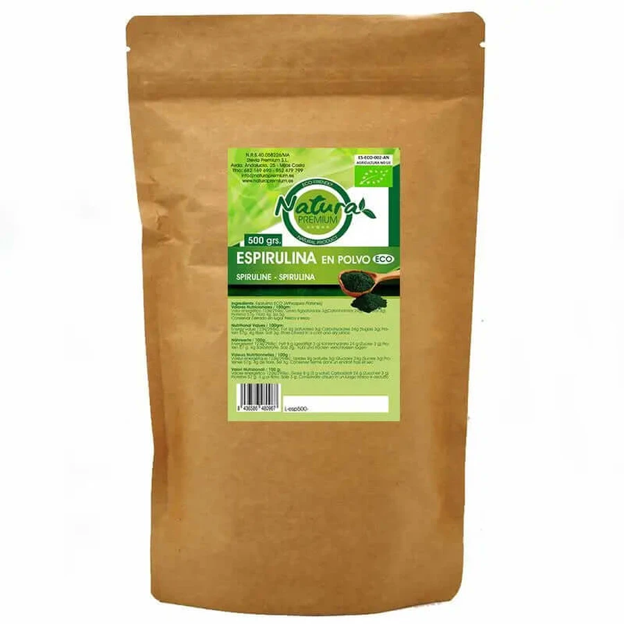 Natura Premium Spirulina Bio Poeder , 500 gr