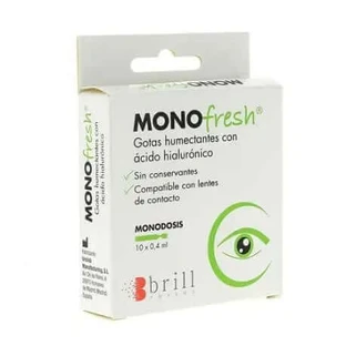 Monofresh vochtinbrengende druppels Monodosis 10 Monodosis x 0,4 ml