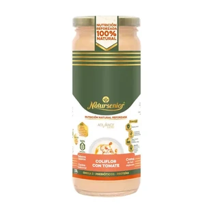 Natursenior Adult Vegetable Cream with Cauliflower and Smoked Tomato with Omega 3 Dha, Prebiotics and Proteins. , 255 gr