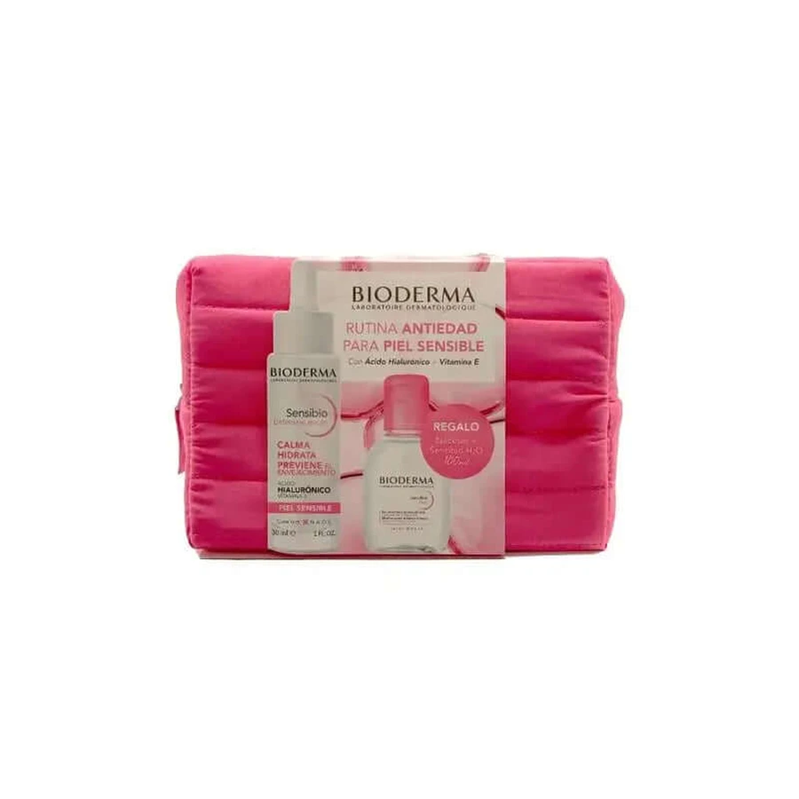 Bioderma Anti-Aging Routine Voor De Gevoelige Huid Sensibio H2O 100 Ml + Sensibio Defensief Serum 30 Ml