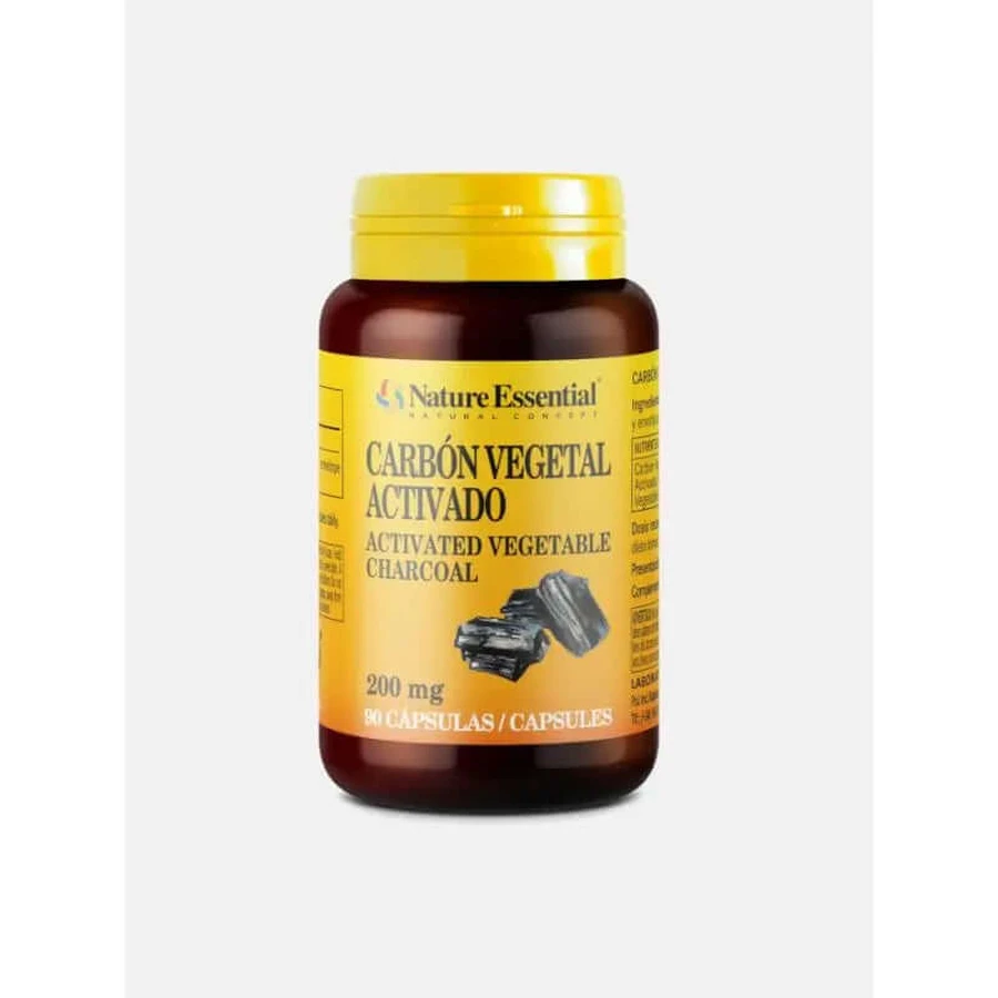 Nature Essential Carbon vegetal activat 200Mg 90 Capsule