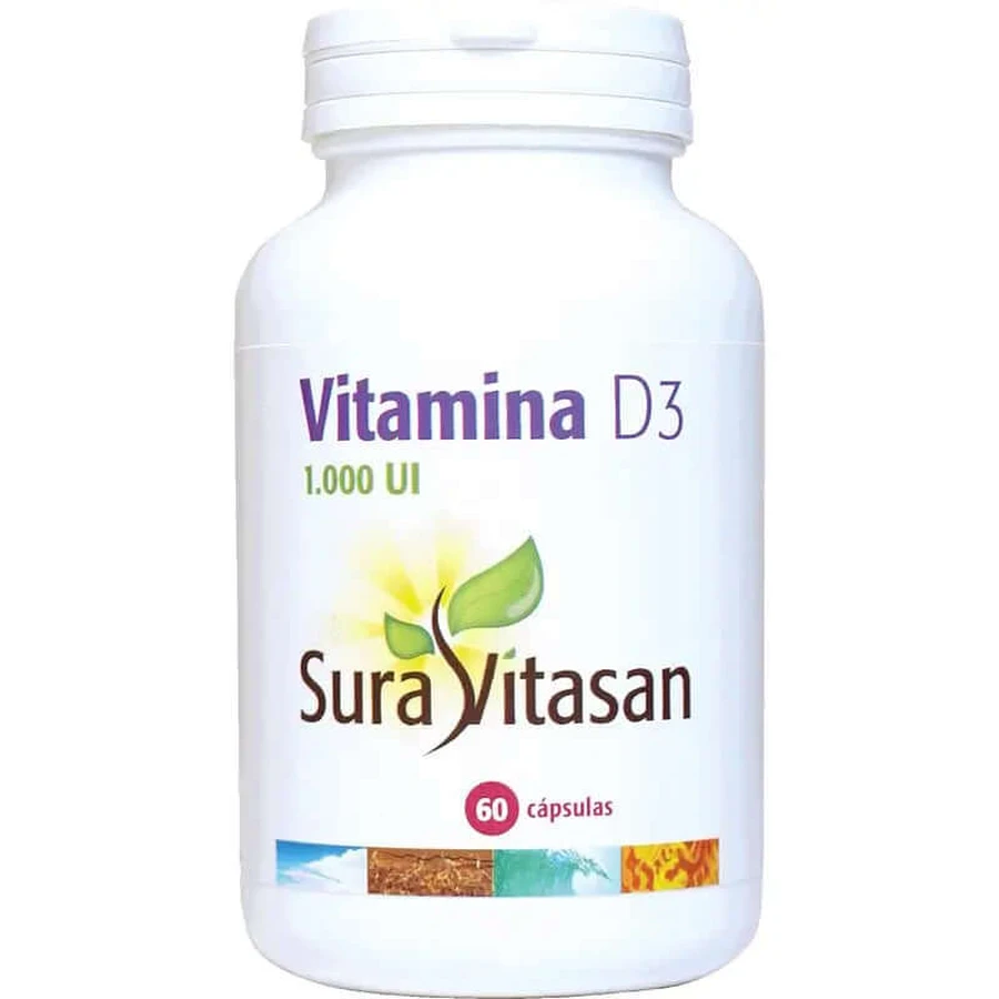 Sura Vitasan Vitamine D3 , 60 gélules