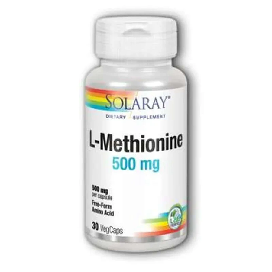 Solaray L-Methionine 500Mg. 30 Capsules