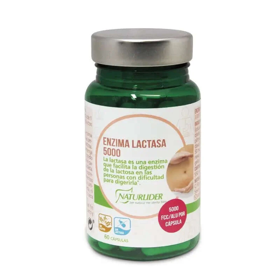 Naturlider Lactase Enzyme 5000 Fcc , 60 capsules